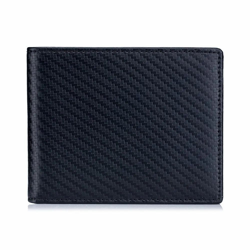 Iftekhar Mens Black Leather Wallet, Card Slots: 3