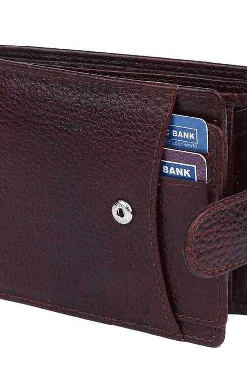 Chocolate Brown Leather Wallets, Card Slots: 3