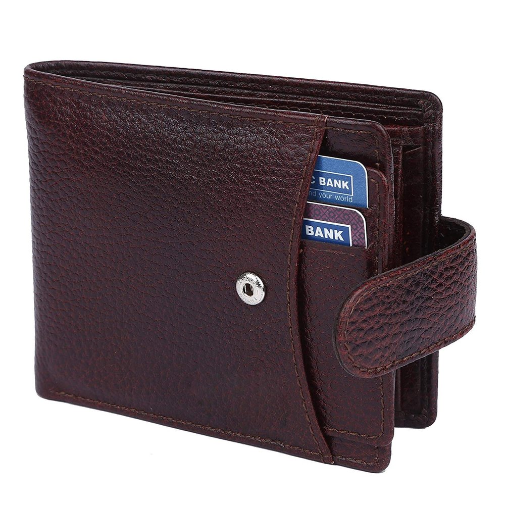 Chocolate Brown Leather Wallets, Card Slots: 3