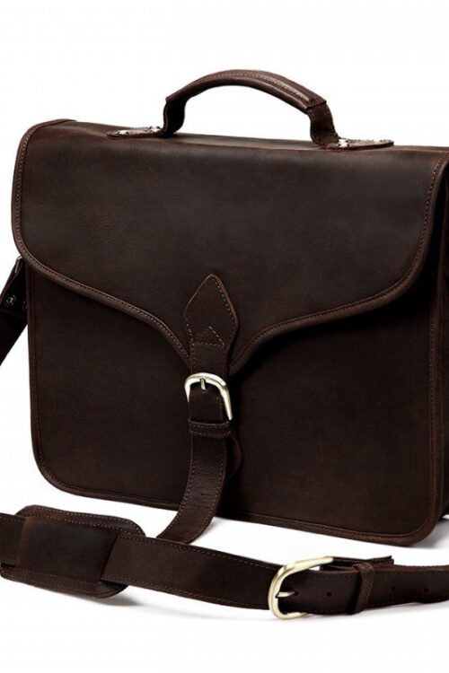 Dark Chocolate Leather Unisx Office Bag for traveling and office use