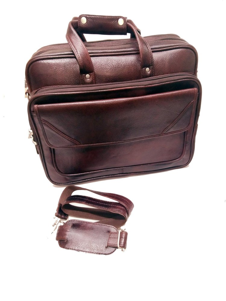 Office Leather Laptop Bag - Image 7